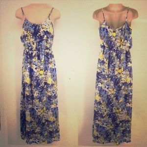 Silk Banana Republic maxi dress. Size Medium.